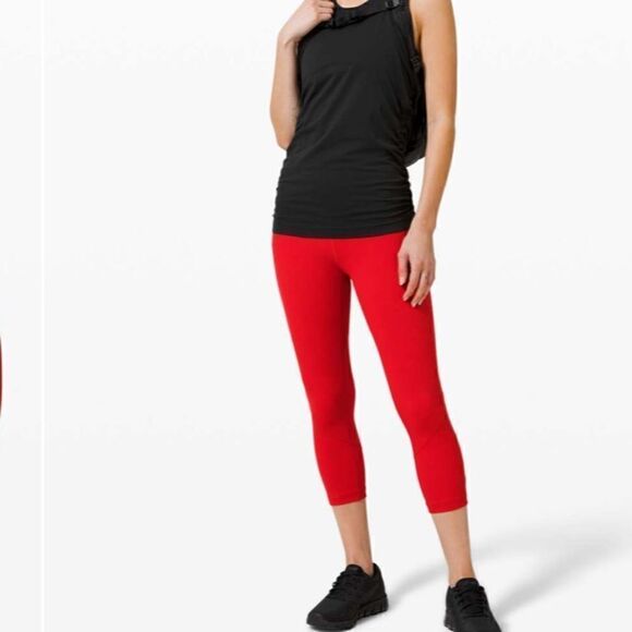 Lululemon pace rival high rise waist leggings 22” dark red 2 - Picture 4 of 10